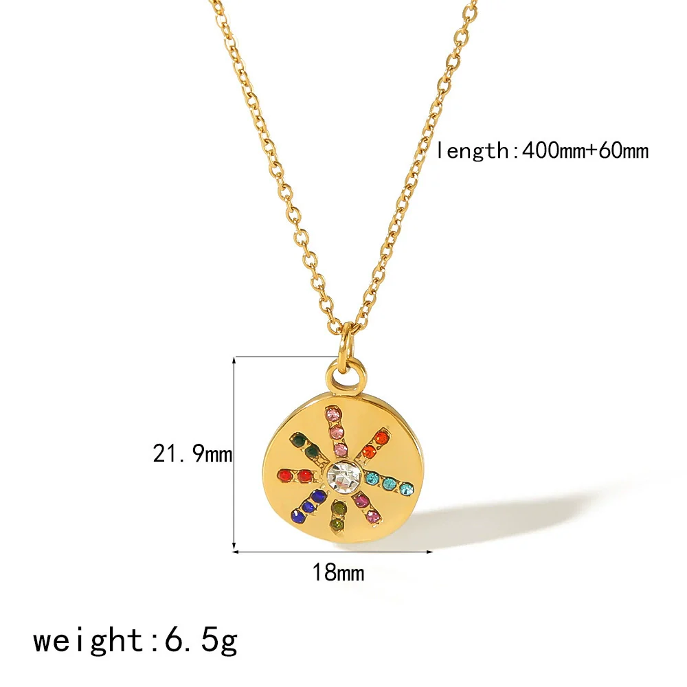 Women's Stainless Steel Star Pendant Necklace With Pvd Furnace Vacuum Real Gold Plating And Minimalist Style - Image 7