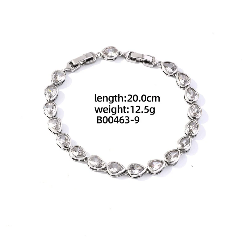 Women's Sterling Silver And Copper Heartshaped Zircon Inlaid Bracelet With Constellation And Leaves Pattern Fresh And Natural Style - Image 6
