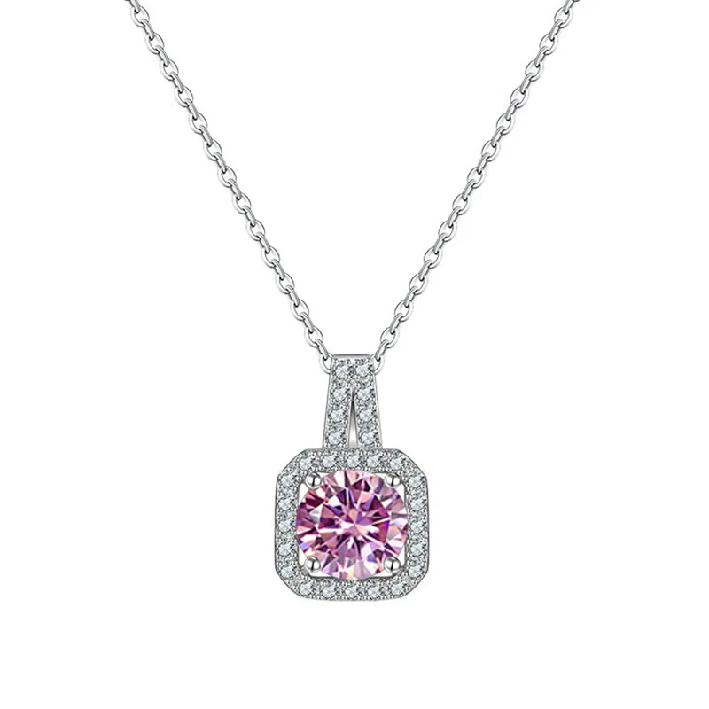 Women's Sterling Silver Moissanite Necklace Set With Precious Stones Animal Zodiac Round Design - Image 12