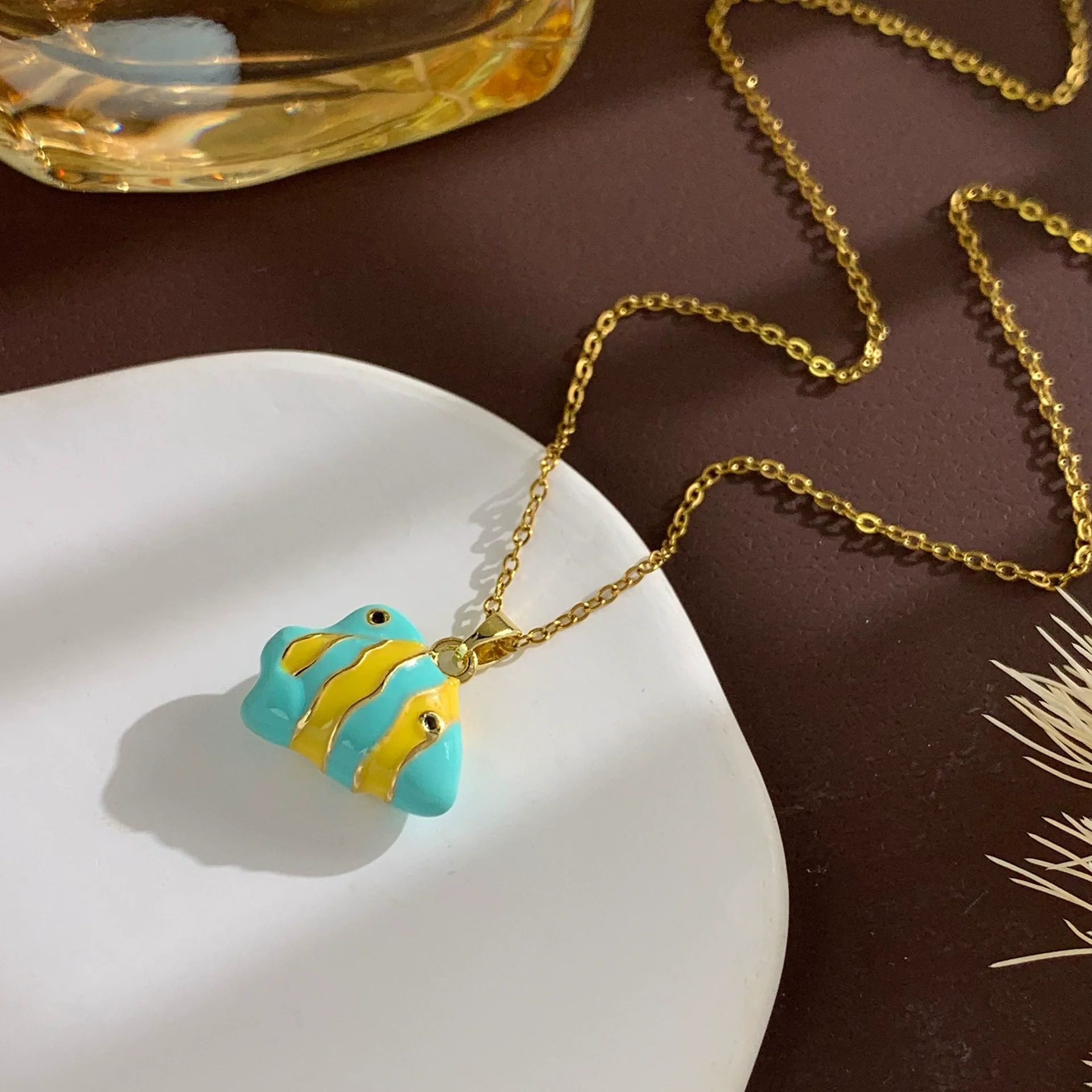Women's Sweet Animal Style Copper And Titanium Steel Clown Fish Necklace With Real Gold Plating And Enhanced Color Retention - Image 17
