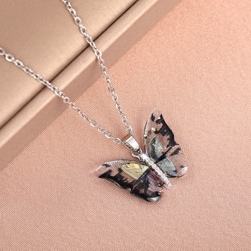 Women's Sweet Animal Zodiac Acrylic Resin Copper Zirconia O Word Chain Necklace - Image 2