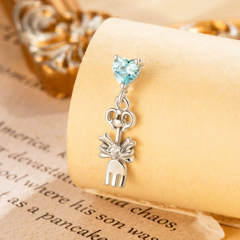 Women's Titanium Steel Bow Inlaid Zircon Personality Ear Nail - Image 3