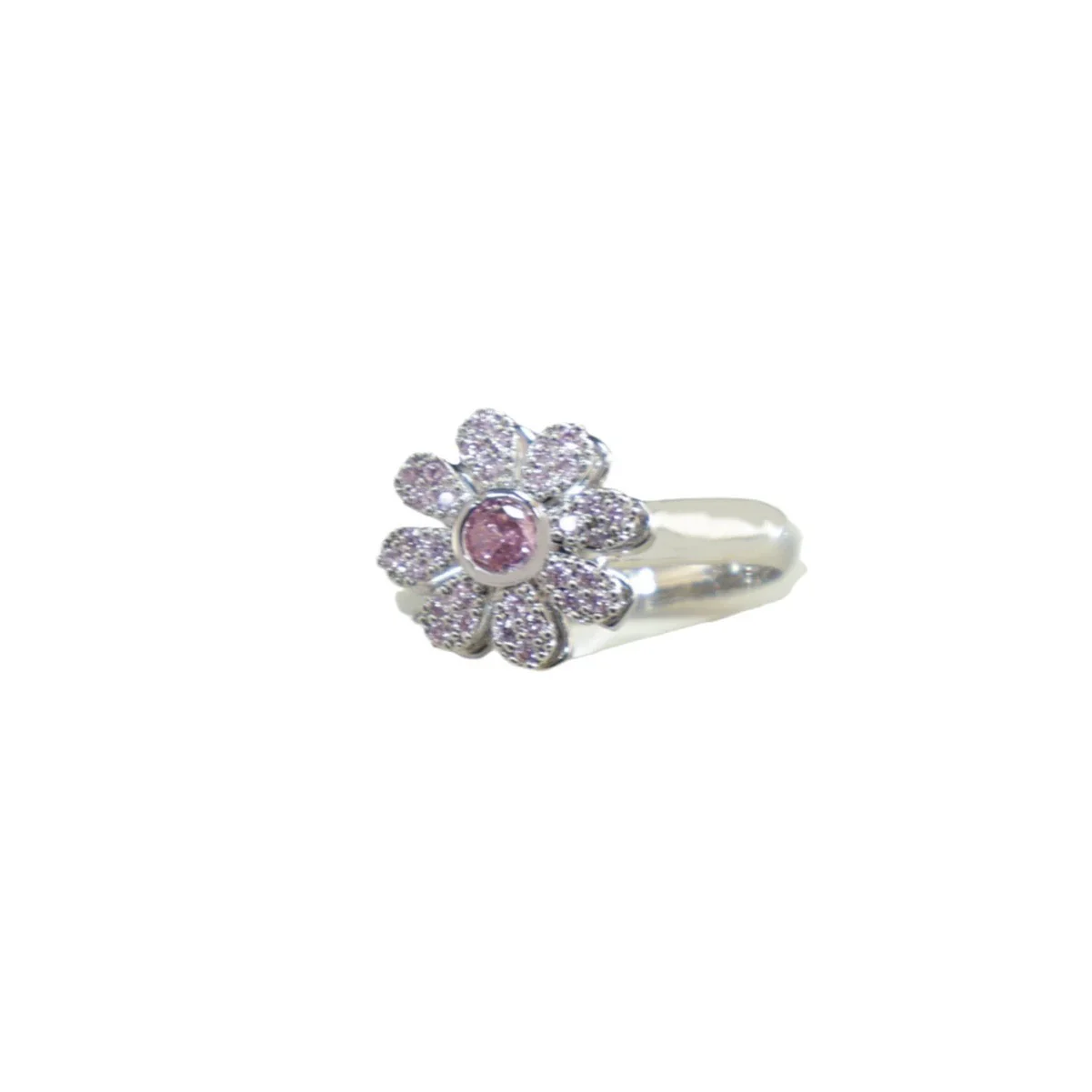 Women's Titanium Steel Geometric Rotating Zircon Ring Real Gold Plated Enhanced Color Retention Simple Style - Image 5