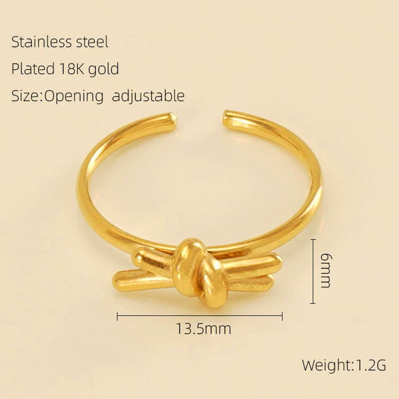 Women's 316L Stainless Steel Heart Shaped Micro Inlaid Zircon Adjustable Ring - Image 9