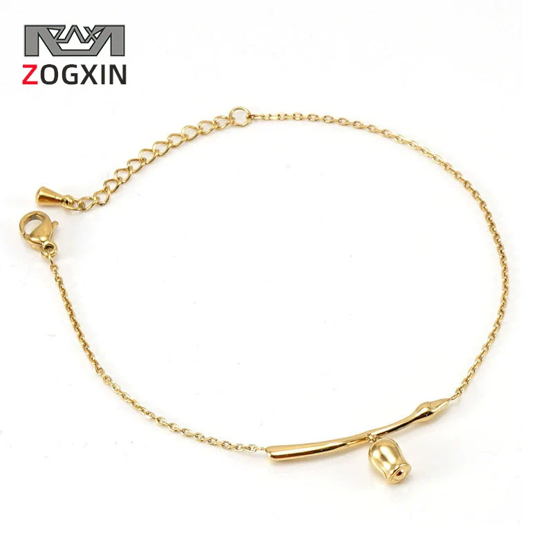 Women's 316L Stainless Steel Heartshaped Fashion Simple Bracelet With Electroplating Design