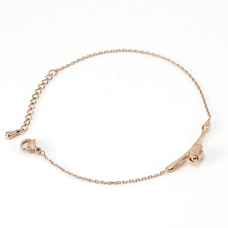Women's 316L Stainless Steel Heartshaped Fashion Simple Bracelet With Electroplating Design - Image 5