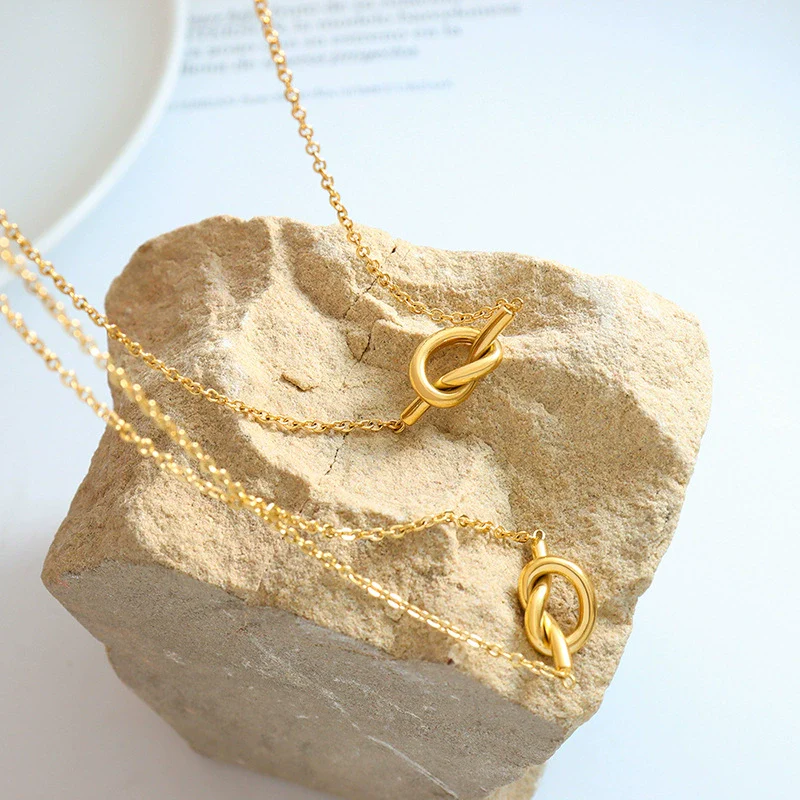 Women's 316L Stainless Steel Heartshaped Love Pendant Necklace With 18K Gold Plated Electroplating - Image 3