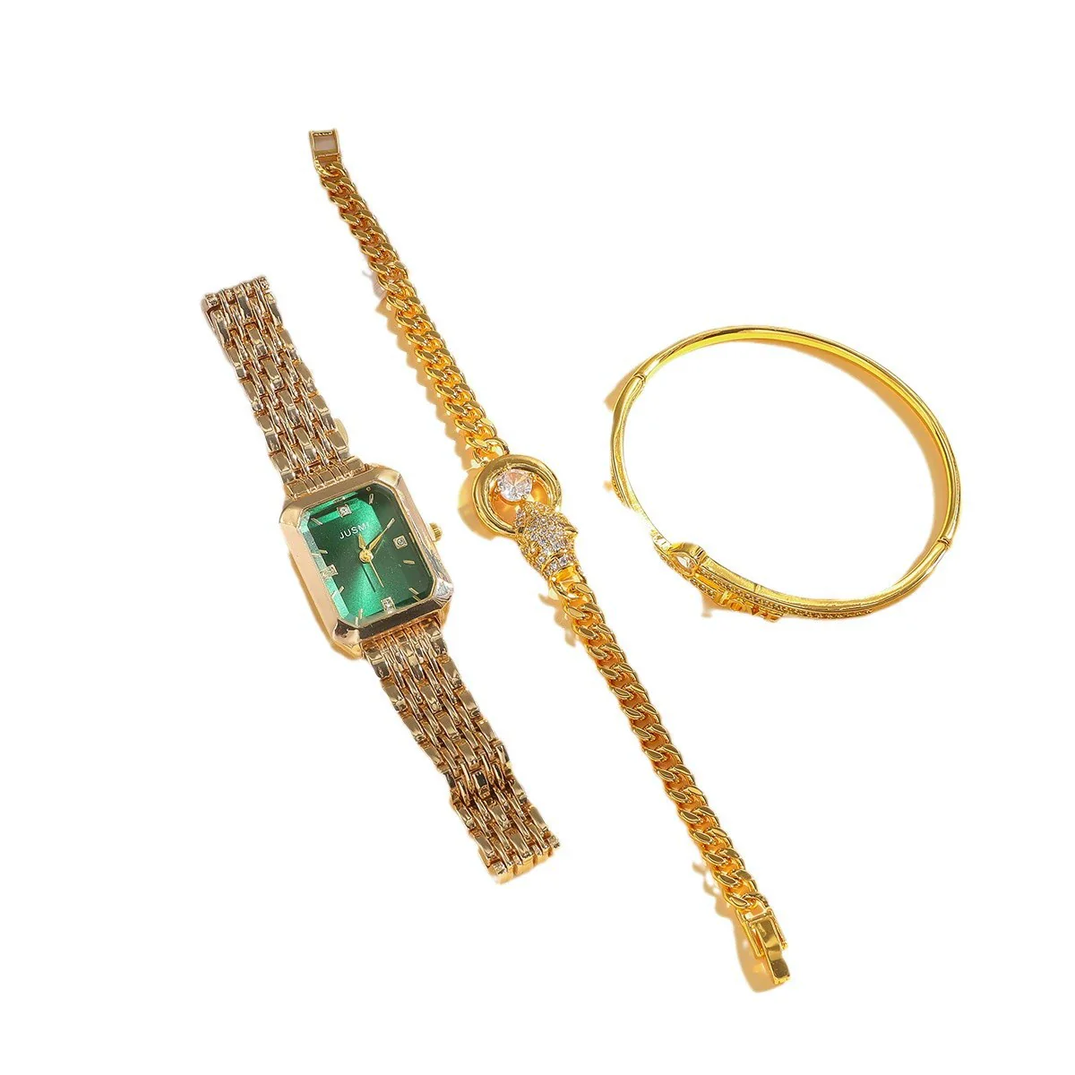 Women's Vintage Alloy Band Round Dial Quartz Watch - Image 5
