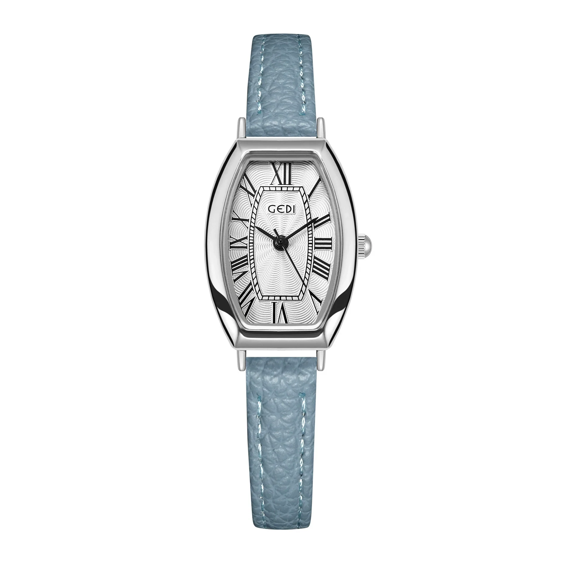 Women's Vintage Barrel Dial Alloy Case Belt Strap Quartz Watch - Image 6
