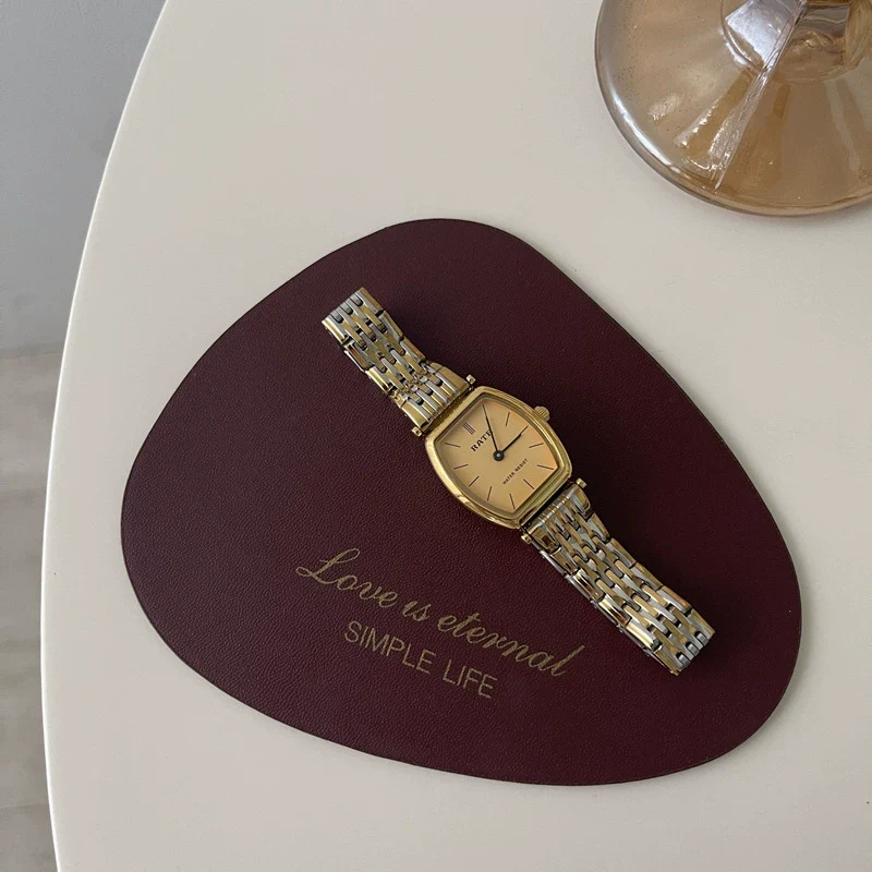 Women's Vintage Wine Barrel Alloy Band Quartz Watch Simple Elegant Casual Style - Image 4