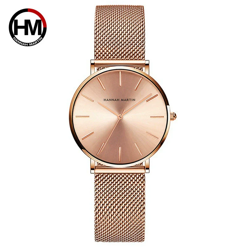 Women's Watch Alloy Case Stainless Steel Band Round Dial Leisure Style