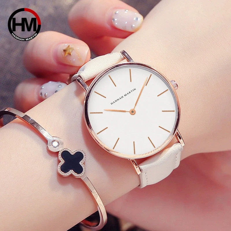 Women's Watch Alloy Case Stainless Steel Clasp Pu Strap Round Dial Simple Fashion Waterproof - Image 2