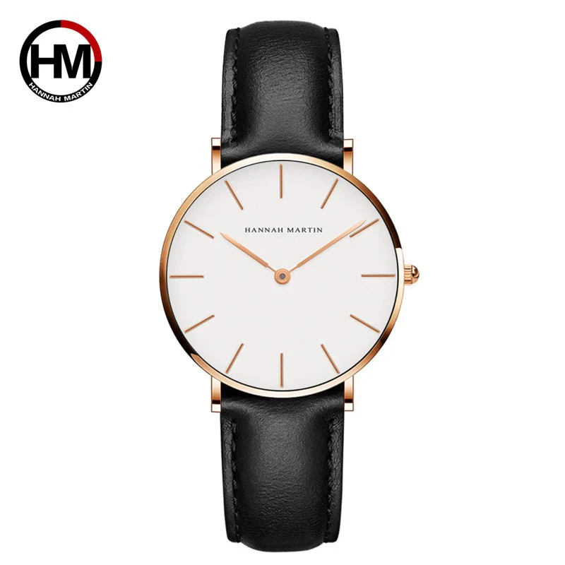 Women's Watch Alloy Case Stainless Steel Clasp Pu Strap Round Dial Simple Fashion Waterproof - Image 8