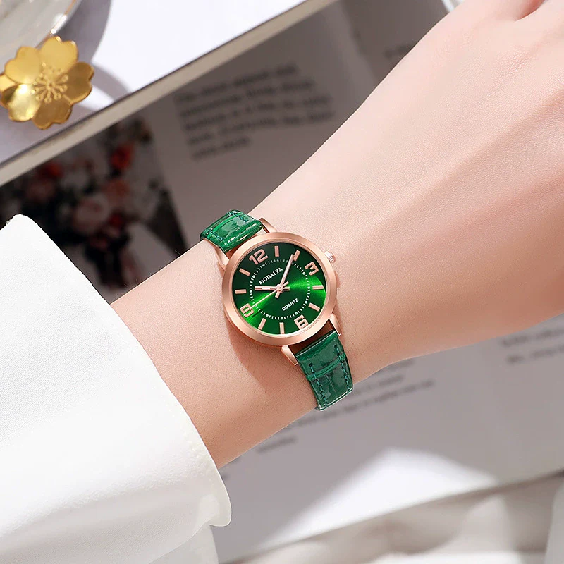 Women's Watch Alloy Imitation Leather Stainless Steel Round Leisure Luminous Non Mechanical - Image 9