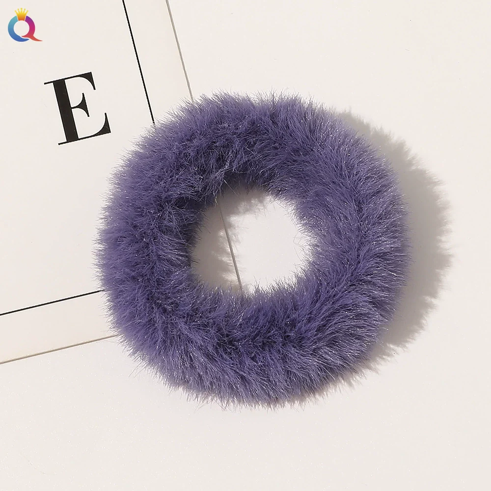 Women's Wool Handmade Simple Geometric Hair Accessories Hair Rope With Large Bow - Image 10