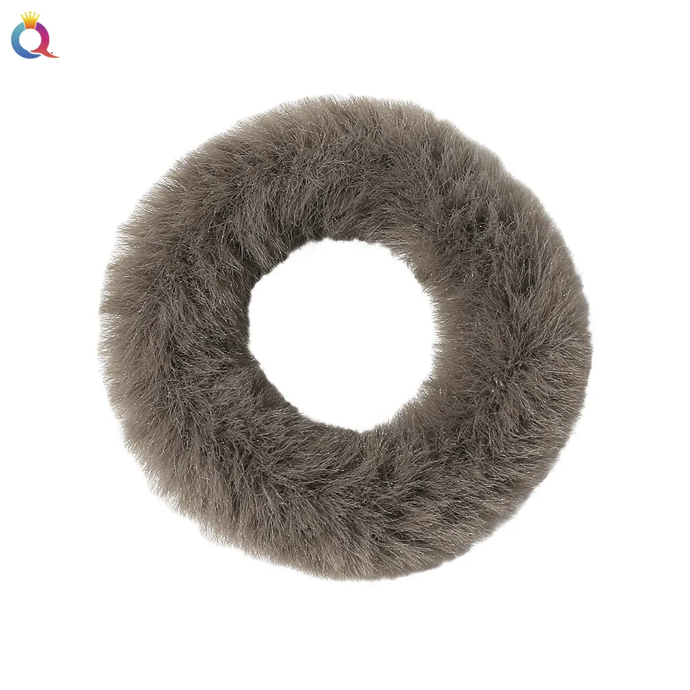 Women's Wool Handmade Simple Geometric Hair Accessories Hair Rope With Large Bow - Image 4
