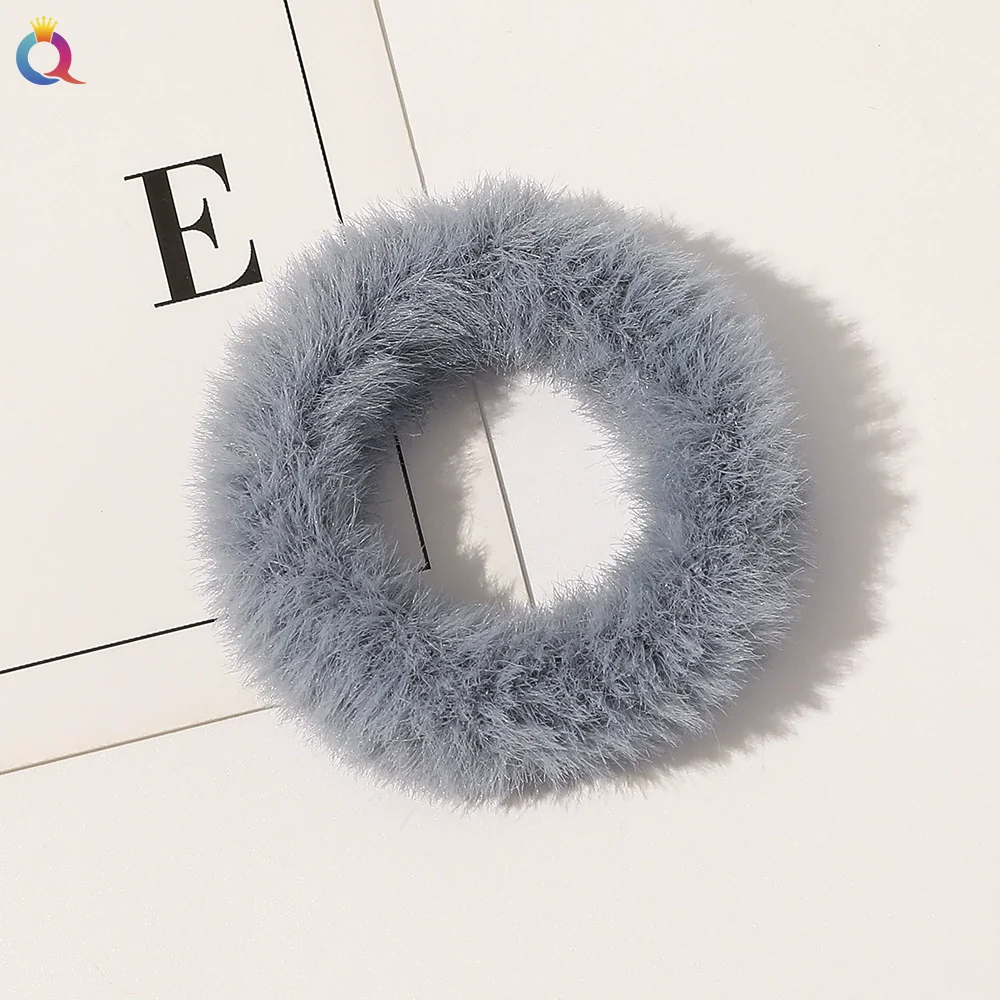 Women's Wool Handmade Simple Geometric Hair Accessories Hair Rope With Large Bow - Image 8