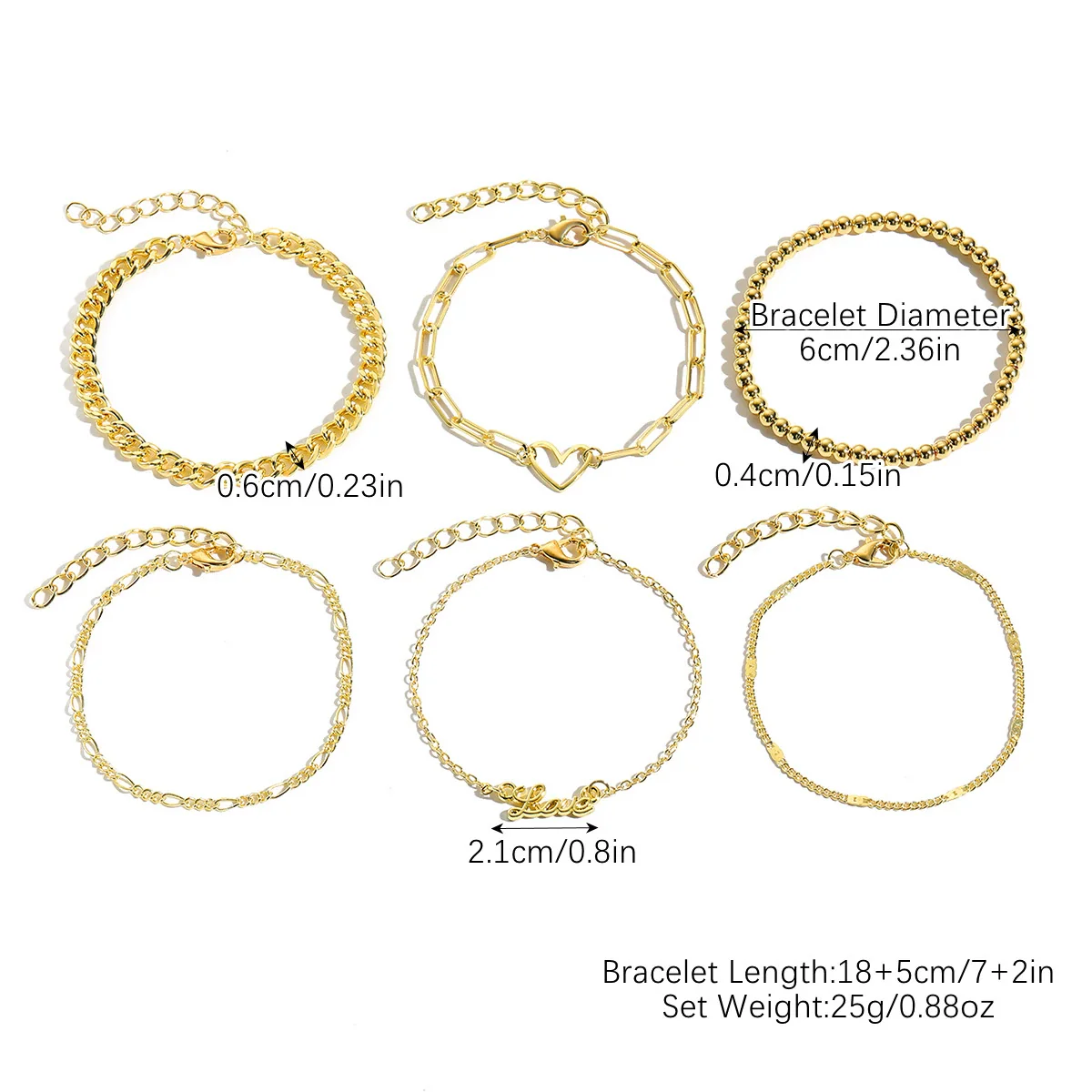 Women's Zinc Alloy Simple Multilayer Bracelet With Bow Drop Shape Star Geometric Animal Zodiac Letter Number Text Patterns And Electroplating Treatment - Image 5