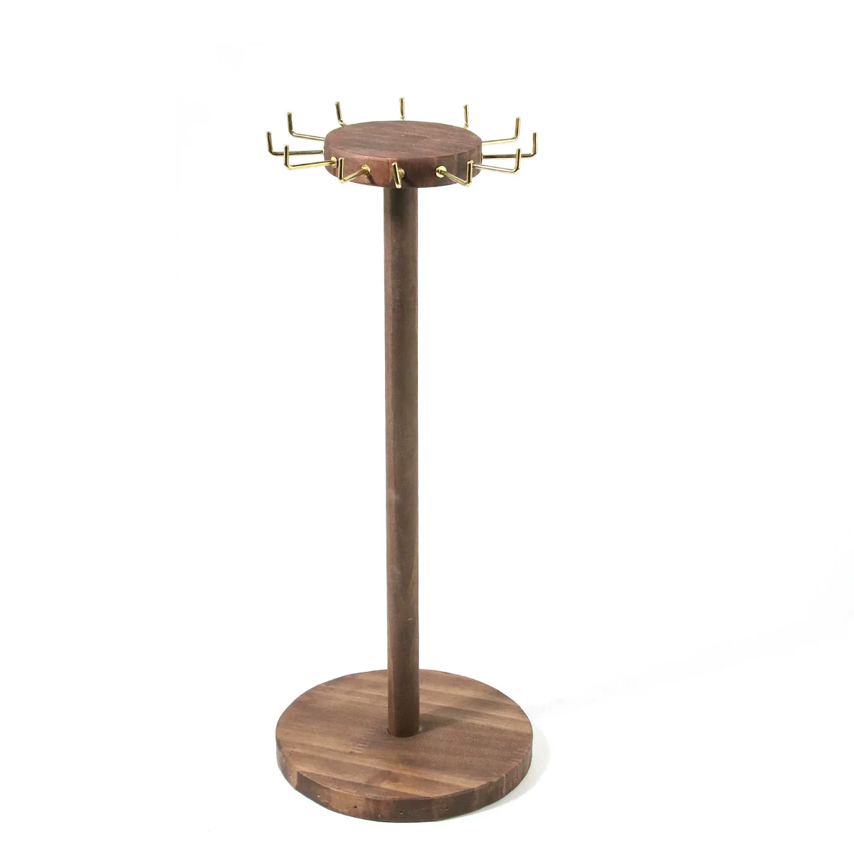 Wooden Jewelry Display Rack Round For Necklaces And Bracelets - Image 5